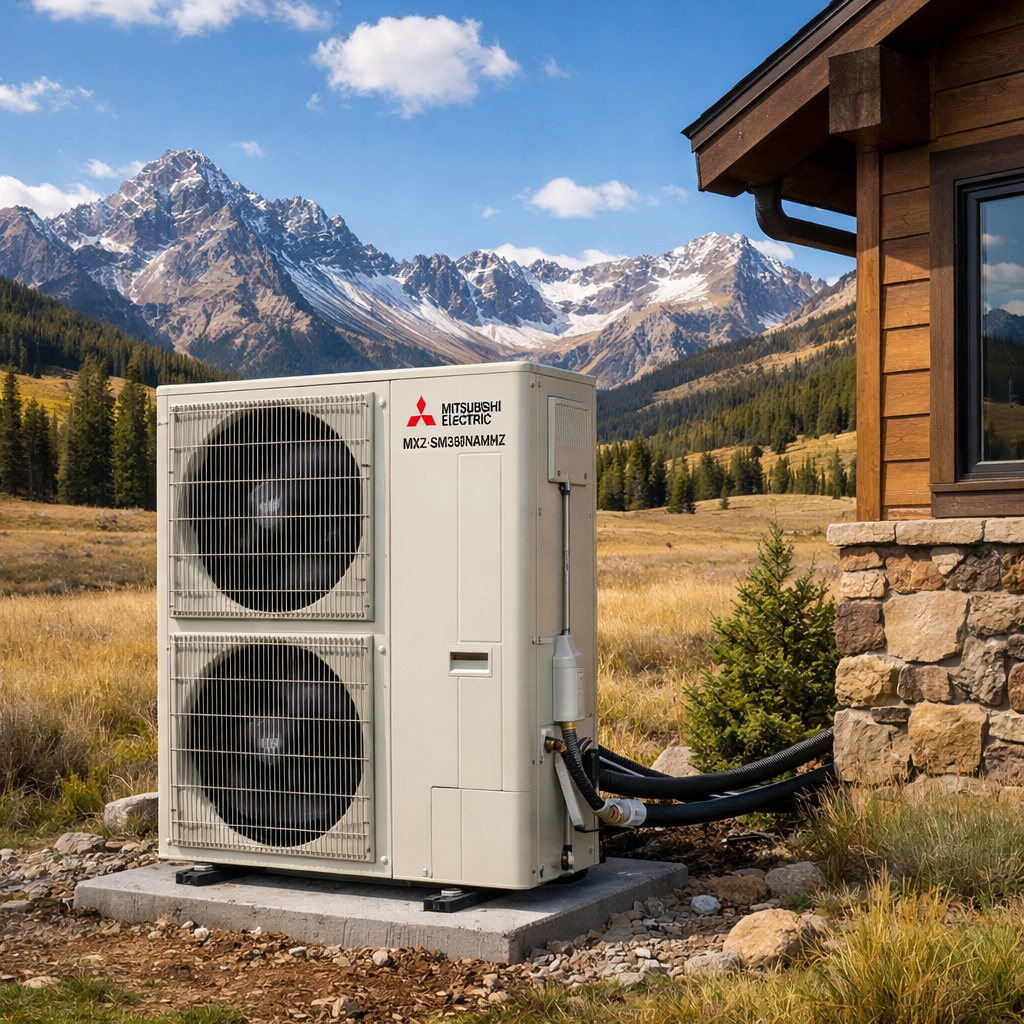 Mitsubishi MXZ-SM36NAMHZ VRF heat pump unit at Colorado deployment